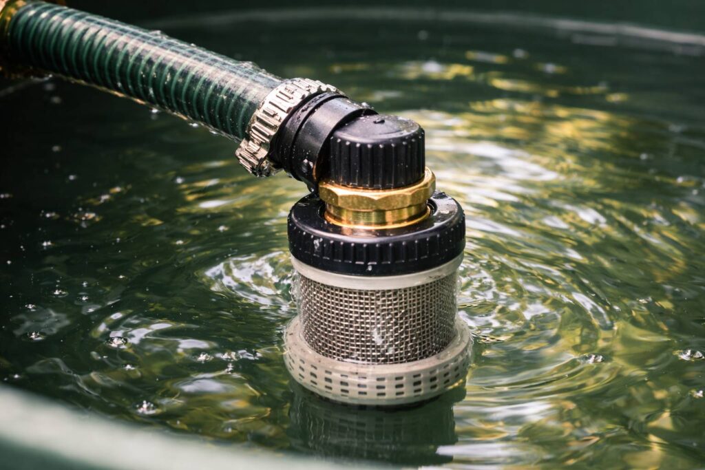 Filter, voetklep en terugslagklep wat heb je nodig en waar plaats je het