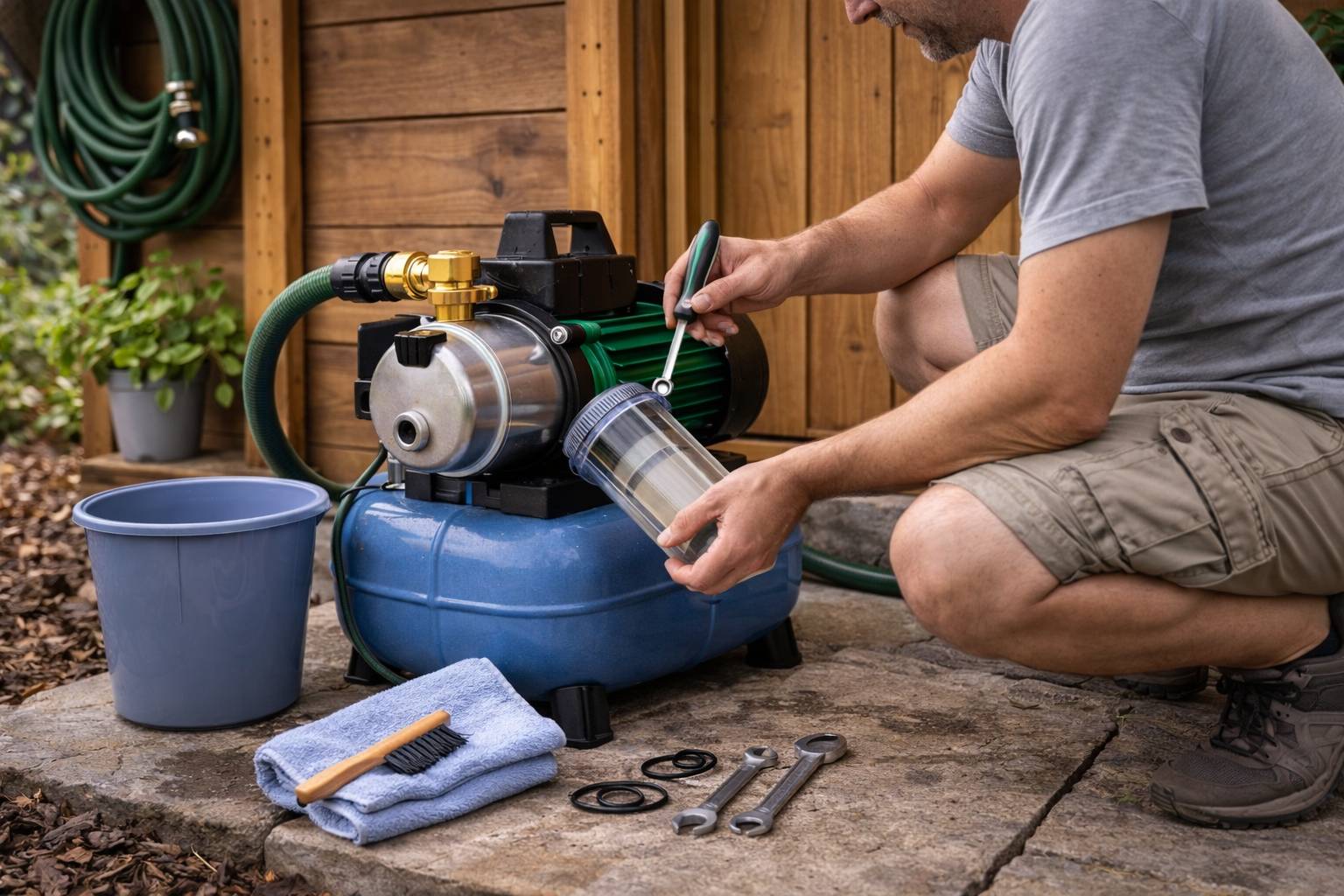 Onderhoud tuinpomp checklist per seizoen