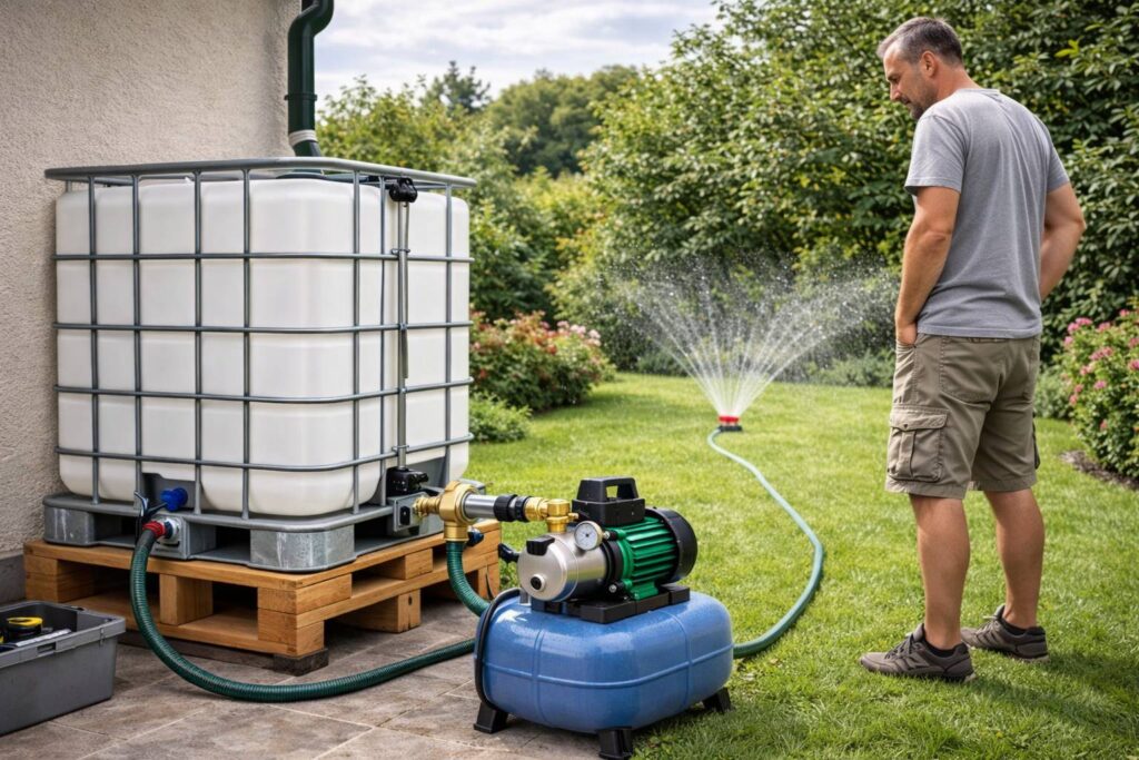 Regenwater gebruiken tuin complete set-up