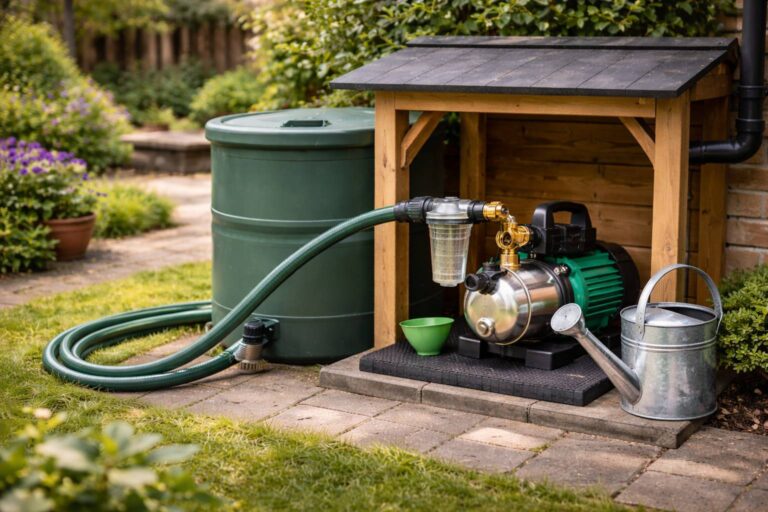 Tuinpomp primen/ontluchten: zo start je ’m goed (stappenplan)