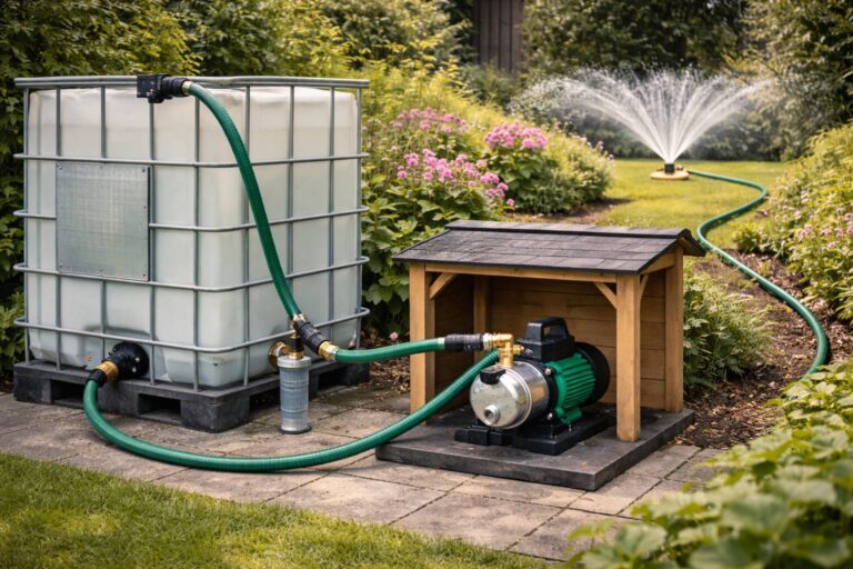 Waterpomp IBC aansluiten onderdelen, filters en tips