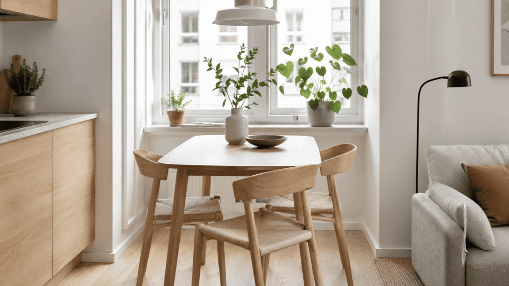 Eettafel kleine ruimte met slimme keuzes voor meer comfort