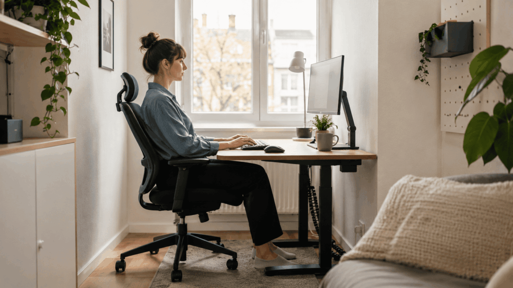 Ergonomisch thuiswerken kleine ruimte met slimme oplossingen