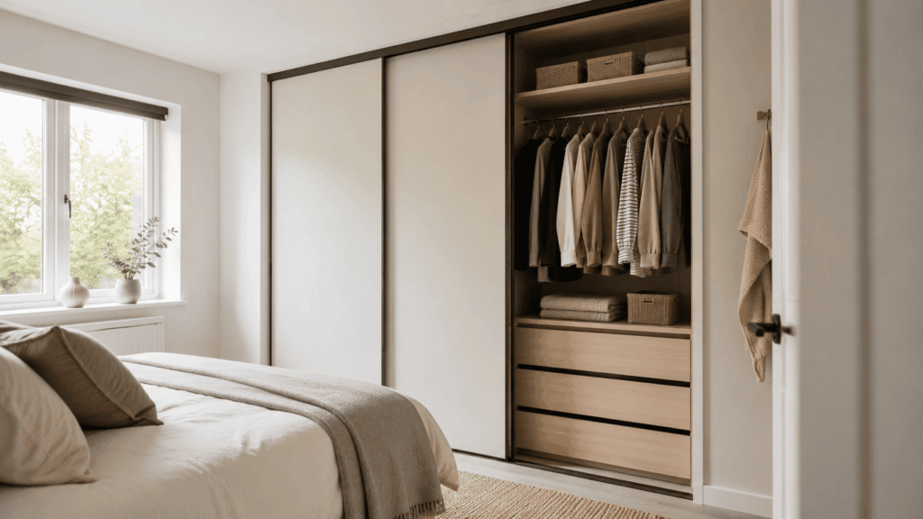 Kledingkast kleine slaapkamer slim en compact kiezen