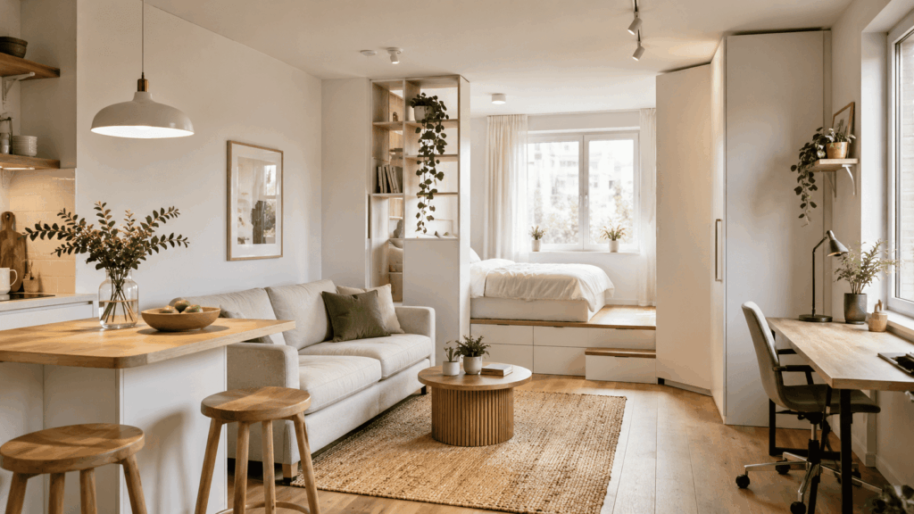 Klein appartement inrichten met slimme ruimtebesparende tips