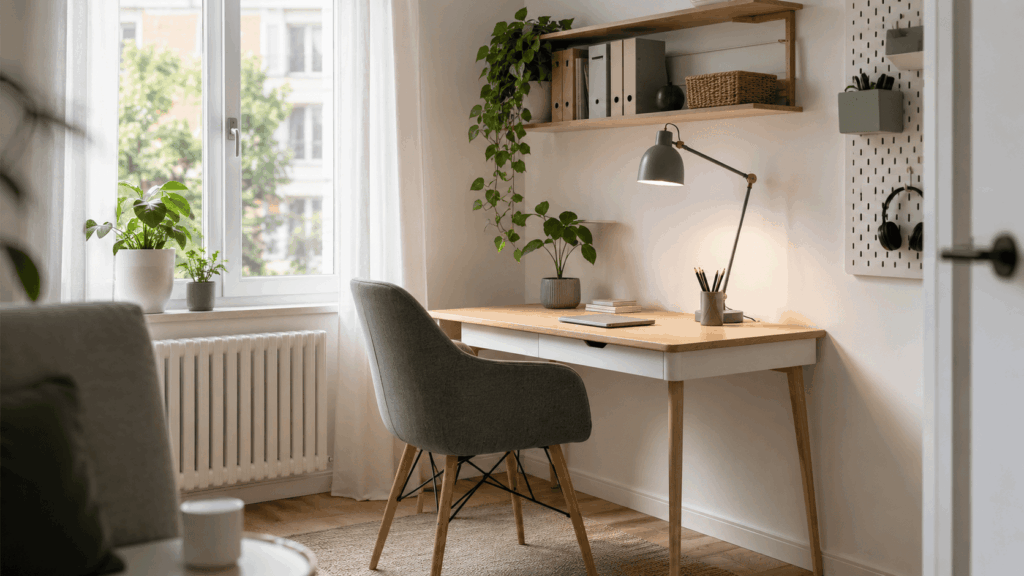Kleine werkplek inrichten met slimme oplossingen voor thuis