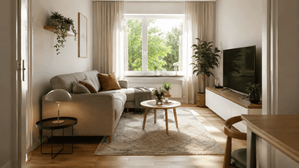 Kleine woonkamer indelen met slimme ruimte-oplossingen