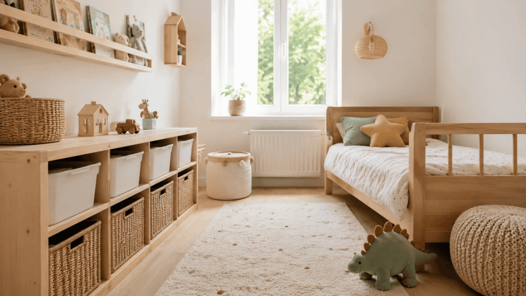 Opbergen kleine kinderkamer met slimme tips