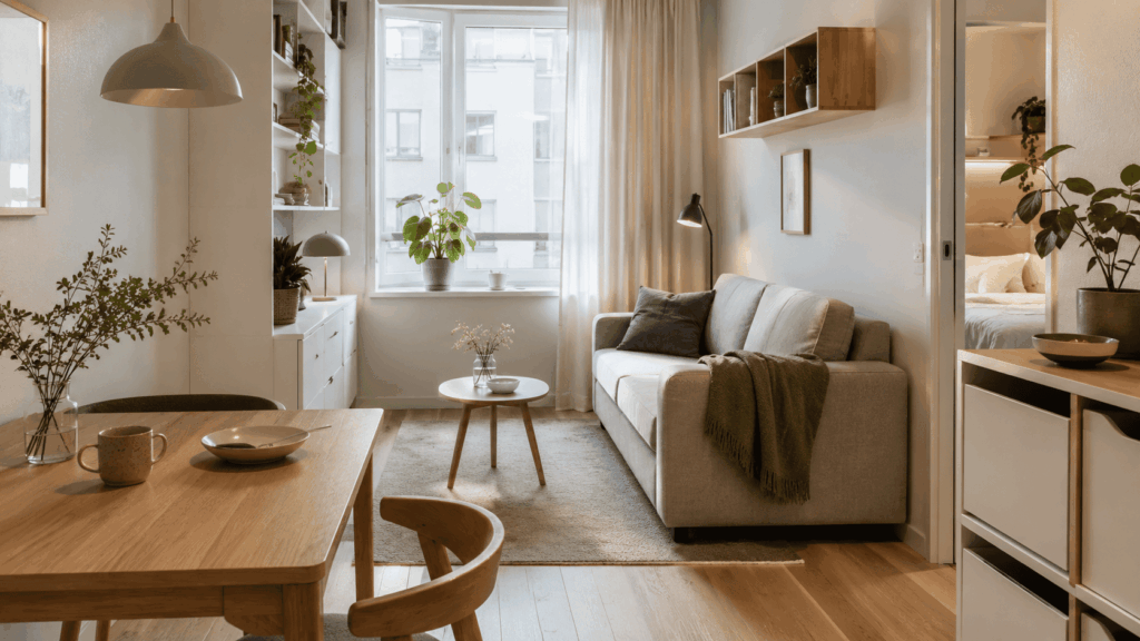 Alleen wonen kleine woning met slimme woonoplossingen