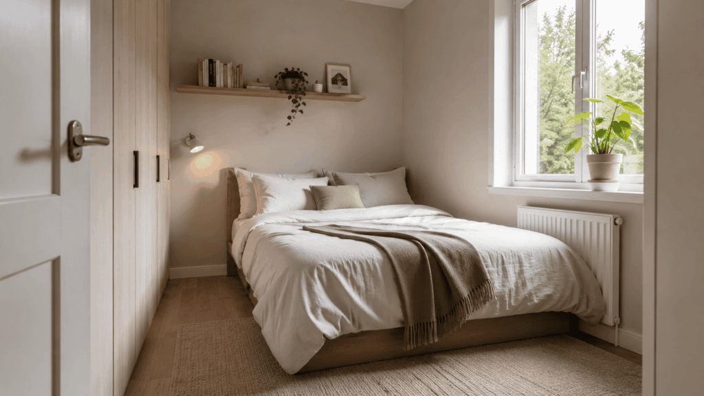 Bed plaatsen kleine slaapkamer met slimme keuzes
