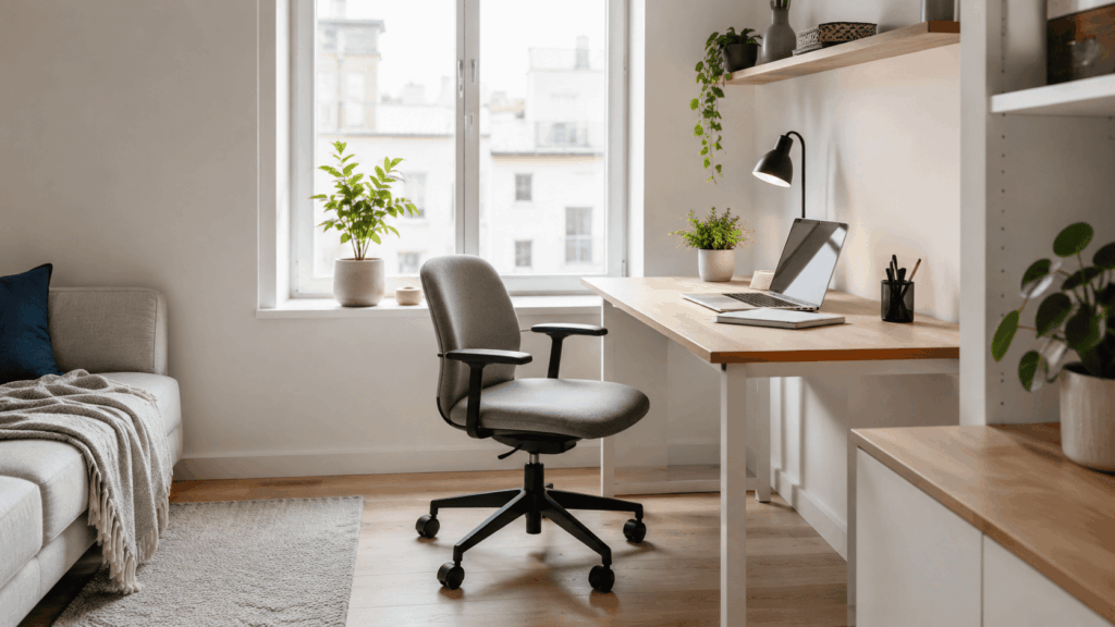 Bureaustoel kleine ruimte met slimme comforttips