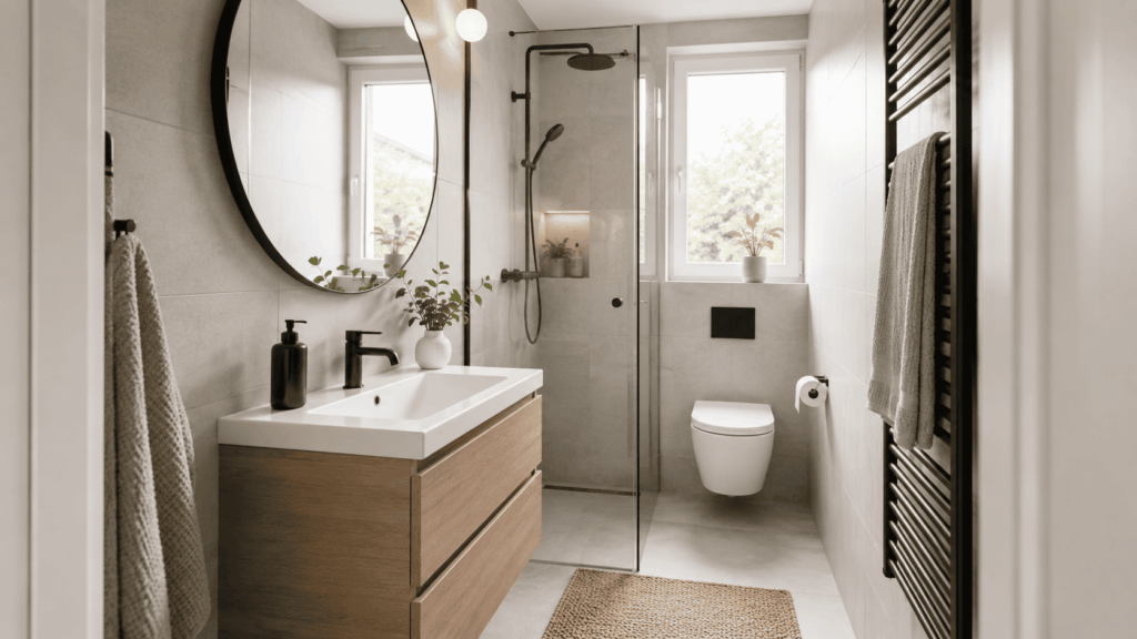 Kleine badkamer plattegrond met slimme indelingstips