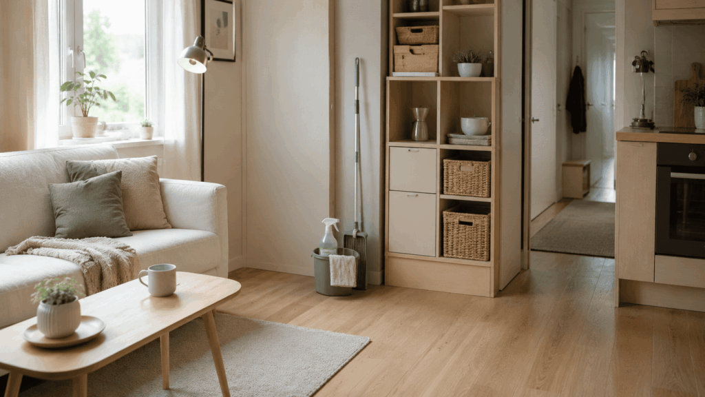 Kleine ruimte opgeruimd houden met slimme routines