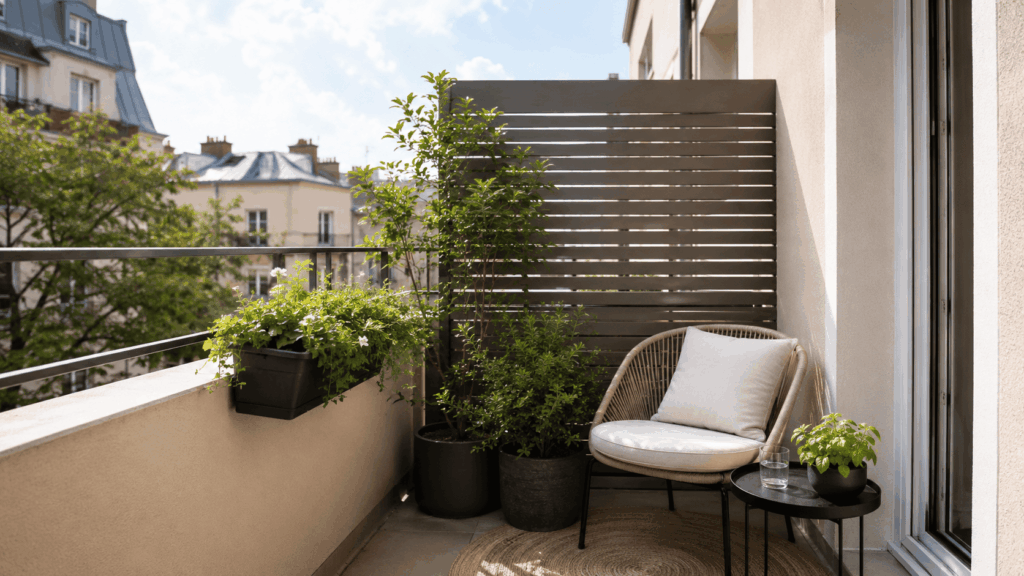Privacy klein balkon met slimme oplossingen voor meer rust